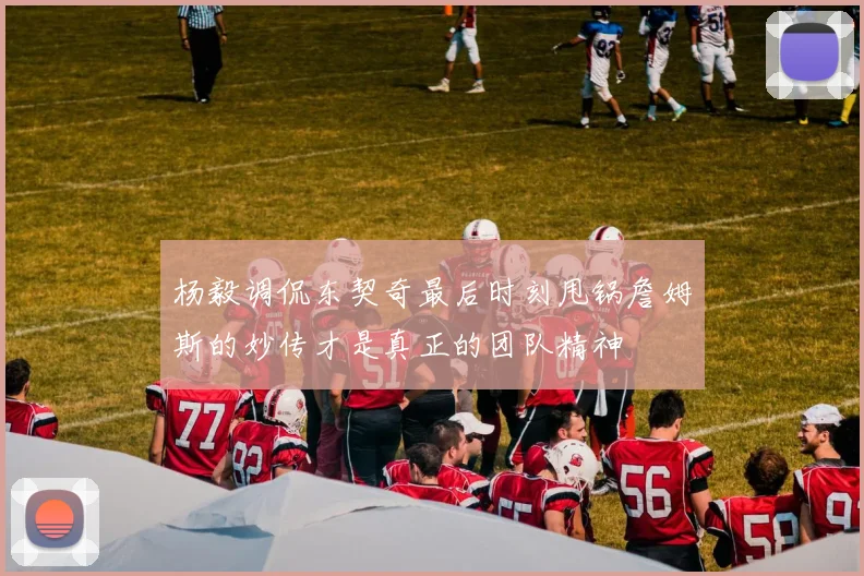 杨毅调侃东契奇最后时刻甩锅詹姆斯的妙传才是真正的团队精神